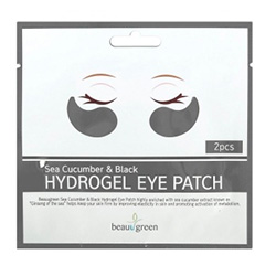 BeauuGreen Sea Cucumber Black Hydrogel Eye Patch - Гидрогелевые патчи для кожи вокруг глаз с экстрактом морского огурца 2*4 г