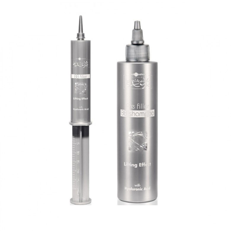 Hair Company Inimitable Style BB Filler - Набор (филлер 6x25 мл + подготовительный шампунь 200 мл)