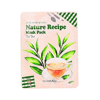 Secret Key Nature Recipe Mask Pack Tea Tree - Маска тканевая чайное дерево 20 г