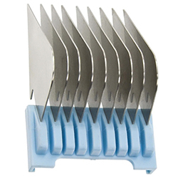 Moser - Насадка металлическая 25 мм, на машинку 1230,1400,1853-1871,1881,1854 (голубая)																										