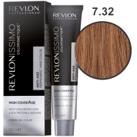 Revlon Revlonissimo High Coverage NMT - Перманентная краска для седых волос №7-32 перламутрово-золотистый блондин  60 мл  
