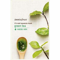 Innisfree My Real Squeeze Mask Green Tea - Маска для лица тканевая (зеленый чай) 20 мл