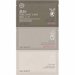 The Face Shop Jeju Volcanic Lava 3-Step Deep Cleansing Nose Strips - Набор от черных точек