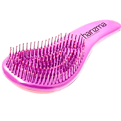 Harizma h10645-03 D'tangler - Щётка для волос с ручкой малая (красная-фиолетовая) 