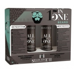 Selective All in One Beard Set - Набор (шампунь для ухода за бородой 100 мл + маска для ухода за бородой 100 мл)