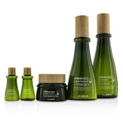 The Saem Urban Eco Harakeke Skin Care Set - Набор уходовый с экстрактом новозеландского льна (тонер 180 мл + 20 мл, эмульсия 140 мл + 20 мл, крем 60 мл)