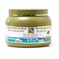 Health and Beauty Mask Honey and Olive Oil For Dry Colored Hair - Маска для сухих окрашенных волос с оливковым маслом и мёдом 250 мл