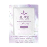 Hempz Blueberry Lavender & Chamomile Herbal Relaxing Bath Salts - Соль для ванны расслабляющая лаванда, ромашка и дикие ягоды 2*28 г