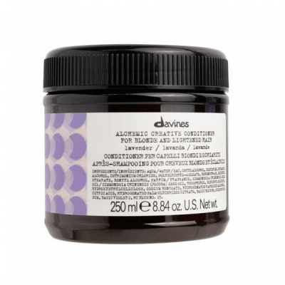 Davines Alchemic Creative Conditioner For Blond And Lightened Hair Lavender - Креативный кондиционер для осветленных и натуральных блондов оттенок (лавандовый) 250 мл