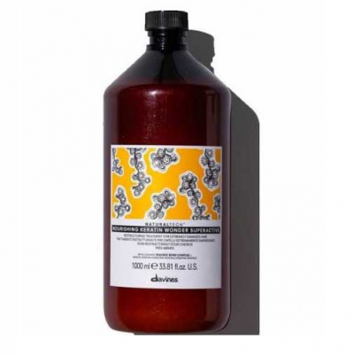 Davines Nourishing Keratin Wonder Superactive - Питательное "кератиновое чудо" для восстановления поврежденных волос 1000 мл