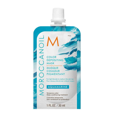 Moroccanoil Color Depositing Mask Aquamarine - Тонирующая маска (аквамарин) 30 мл
