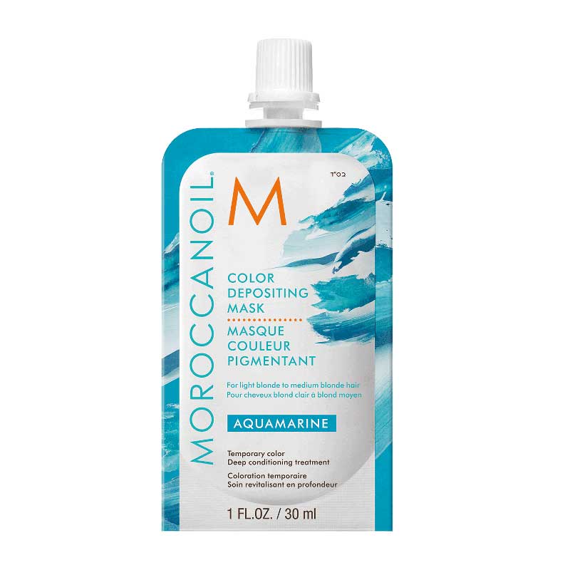 Moroccanoil Color Depositing Mask Aquamarine - Тонирующая маска (аквамарин) 30 мл