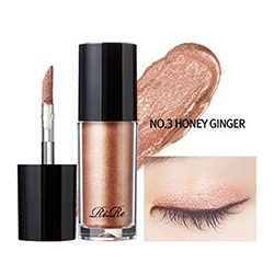 RiRe Luxe Liquid Shadow Eye Honey Ginger - Тени для век мерцающие тон 03 (медовый имбирь) 5 г