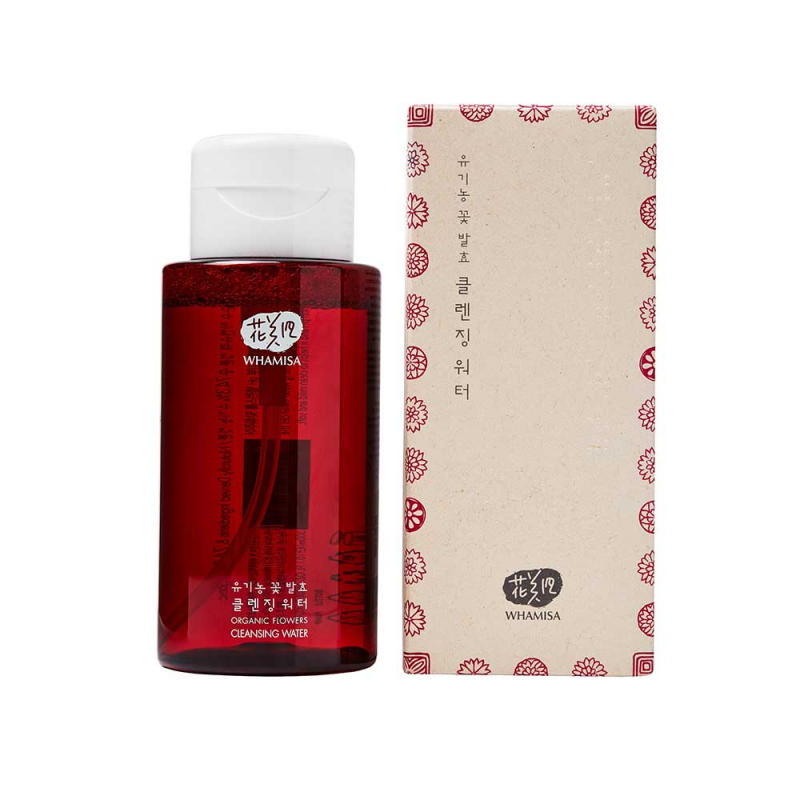Whamisa Organic Flowers Cleansing Water - Вода очищающая на основе экстракта алоэ и цветочных ферментов 300 мл