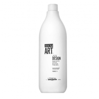 L'Oreal Professionnel TECNI.ART Fix Design - Спрей для сильной локальной фиксации с защитой от уф-лучей (фиксация 5) рефил система 1000 мл
