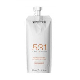 Selective 531 Shampoo-Maschera Golden - Шампунь-маска для возобновления цвета волос (золотистый) 30 мл