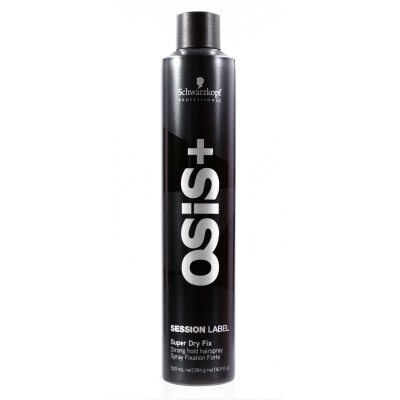 Schwarzkopf Osis+ Session Label Super Dry Fix Strong HairSpray - Лак сильной фиксации 500 мл