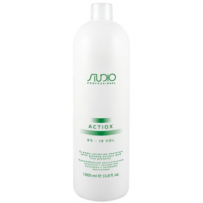 Kapous Studio Professional ActiOx - Кремообразная окислительная эмульсия с экстрактом женьшеня и рисовыми протеинами 3% 1000 мл