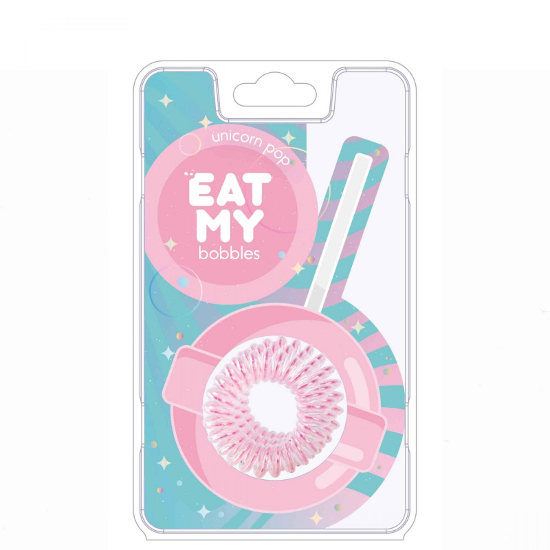 EAT MY Bobbles Unicorn Pop - Резинки для волос "единорожий леденец" 3 шт