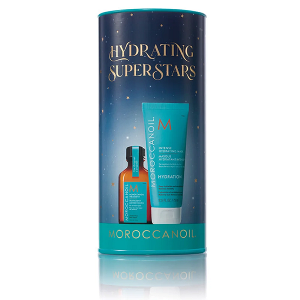 Moroccanoil Stocking Stuffer Original 2022 - Набор (восстанавливающее масло 25 мл, интенсивно увлажняющая маска 75 мл)