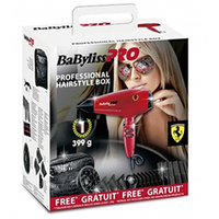 Babyliss Pro Rapido Red - Фен 2200 вт красный с набором аксессуаров					
