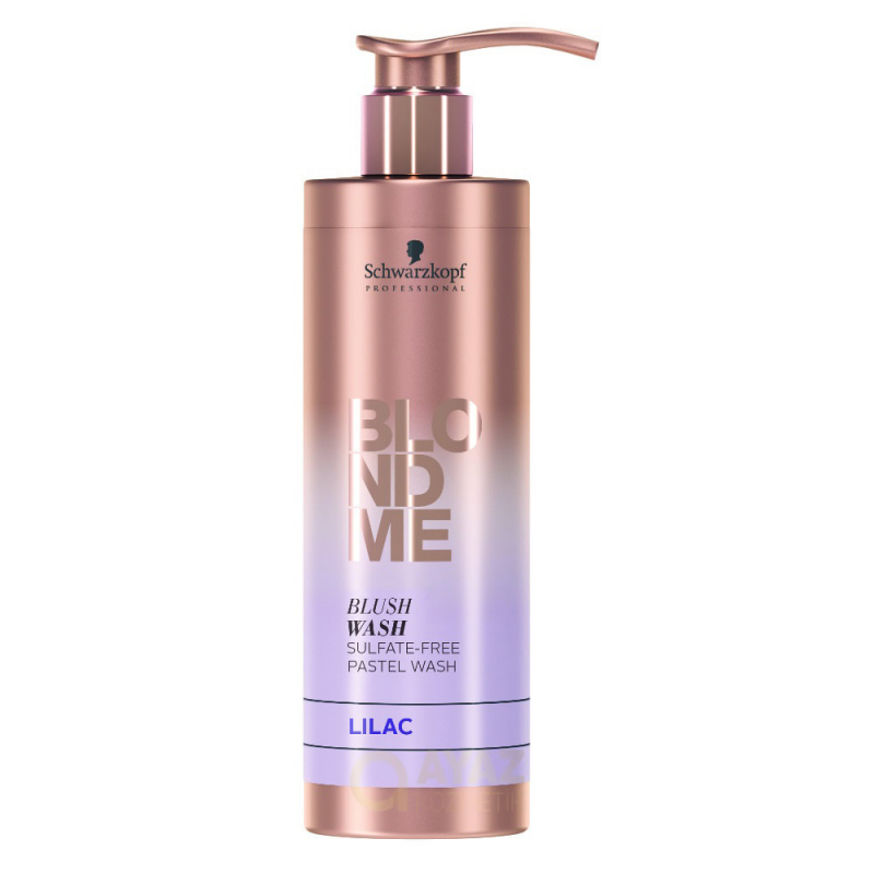 Schwarzkopf BlondMe Blush Wash Lilac - Бессульфатный смываемый тонер сирень 250 мл