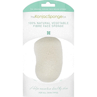 The Konjac Sponge Premium Face Mouse Pure White 100% - Спонж для умывания лица (премиум-упаковка)
