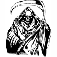 Temptu Pro Transfer Biker Grim Reaper - Трансферная татуировка 