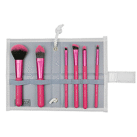 Royal and Langnickel Moda Total Face Pink Set - Розовый набор кистей для макияжа лица в чехле 
