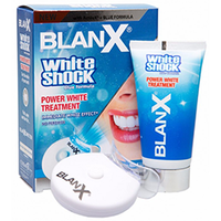 BlanX White Shock Treatment + Led Bit - Зубная паста отбеливающий уход с световым активатором 50 мл
