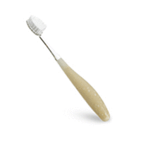 Radius Toothbrush Source - Щетка зубная средняя с деревянной ручкой (бежевая)