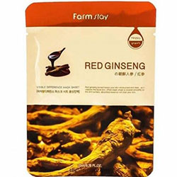 Farmstay Visible Difference Mask Sheet Red Ginseng - Маска тканевая с экстрактом корня красного женьшеня 23 мл