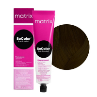 Matrix SoColor Pre-Bonded - Крем-краска для волос с бондером 1A иссиня-черный пепельный 90 мл