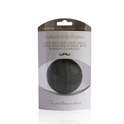 The Konjac Sponge Premium Gentlemen's With Bamboo Charcoal - Спонж для умывания лица мужской (премиум-упаковка)
