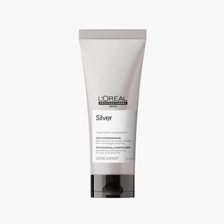 L'Oreal Professionnel Serie Expert Silver Conditioner - Кондиционер для нейтрализации желтизны осветленных и седых волос 200 мл