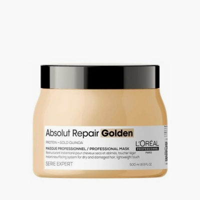 L'Oreal Professionnel Serie Expert Absolut Repair Gold Quinoa Mask - Маска с золотой текстурой для восстановления поврежденных волос 500 мл