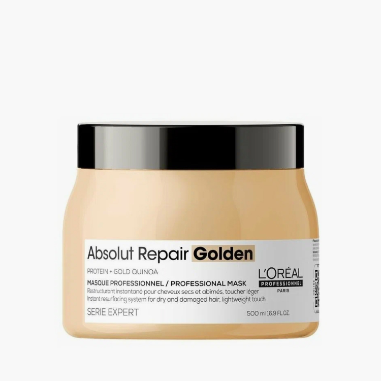L'Oreal Professionnel Serie Expert Absolut Repair Gold Quinoa Mask - Маска с золотой текстурой для восстановления поврежденных волос 500 мл