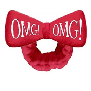 Double Dare OMG Hair Band Red - Бант-повязка для фиксации волос во время косметических процедур красный