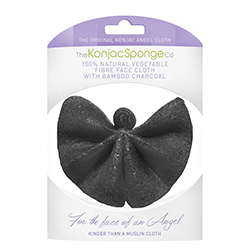 The Konjac Sponge Angel Cloth Bamboo Charcoal - Спонж для лица и тела в виде ангела