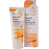 Ekel Rice Bran Natural Clean Peeling Gel - Пилинг-скатка с экстрактом коричневого риса 180 мл