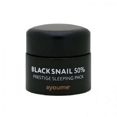 Ayoume Black Snail Prestige Sleeping Pacr - Маска ночная для лица с муцином черной улитки 50 мл