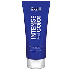 Ollin Intense Profi Color Gray And Bleached Hair Balsam - Бальзам для седых и осветленных волос 200 мл