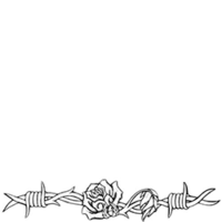 Temptu Pro Transfer Girly Rose With Barbwire - Трансферная татуировка 