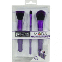 Royal and Langnickel Moda Purple Complexion Perfection Set - Фиолетовый набор кистей для макияжа лица  в чехле