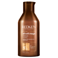 Redken All Soft Mega Curl Shampoo - Шампунь для очищения, питания и смягчения очень сухих, ломких и вьющихся волос 300 мл 