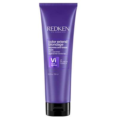 Redken Color Extend Blondage Mask - Ультра-пигментированная фиолетовая маска для супер холодных оттенков блонд 250 мл