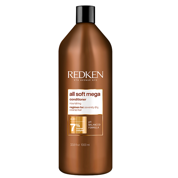Redken All Soft Mega Curl Conditioner - Кондиционер для очищения, питания и смягчения очень сухих, ломких и вьющихся волос 1000 мл 