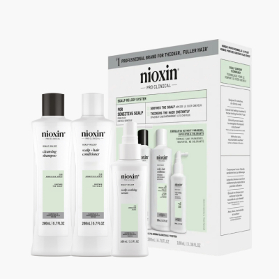 Nioxin System Scalp Relief Kit - Набор для волос (шампунь 200 мл + кондиционер 200 мл + сыворотка 100 мл)