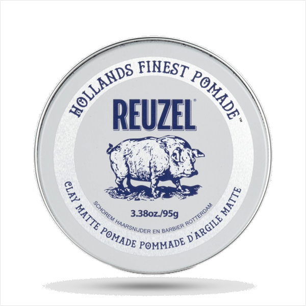 Reuzel Clay Matte Pomade - Матовая помада средней фиксации без блеска 95 г