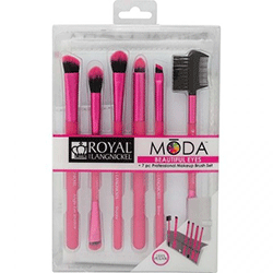 Royal and Langnickel Moda Pink Beautiful Eyes Set - Розовый набор кистей для макияжа глаз в чехле
